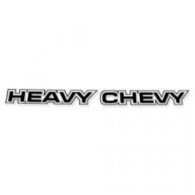 Chevelle Decal, Heavy Chevy, Body Decal, Black, 1971-1972