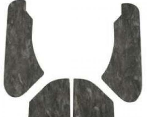 Chevelle Hood Insulation Pads, For Cars With Cowl Induction& Functional Flapper, 1970-1972