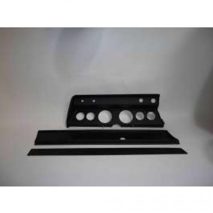 Chevelle Instrument Cluster Panel, Black Finish, With Pre-Cut Holes, 1967