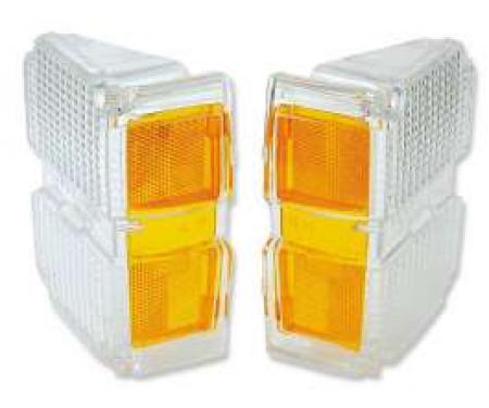 Chevelle Front Turn Signal & Parking Light Lens, Wagon, 1971