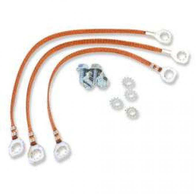 Chevelle Ground Wire Strap Kit, Small Or Big Block, 1964-1965
