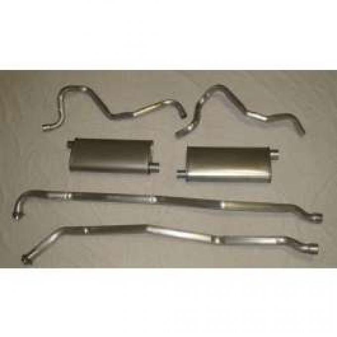 Chevelle Exhaust, Aluminized, Dual, Without Resonators, V8,1964-1972