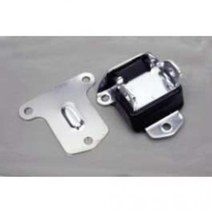 Chevelle Motor Mount, Big Block, 1968-1972 & 350ci, 1970-1972, Polyurethane, Chrome