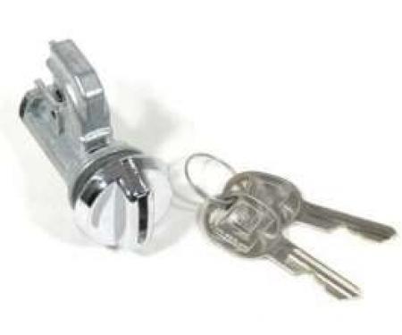 Chevelle Glove Box Lock Set, With Late Style Keys, 1970-1977