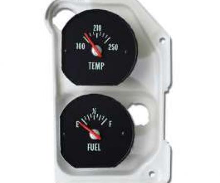 Chevelle Fuel & Water Temperature Gauge Combination, With Housing, Super Sport (SS), 1970