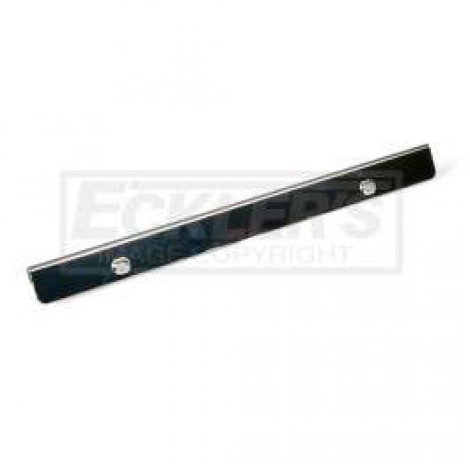 Chevelle Armrest Pad & Base Set, Rear, Black, With Ashtray & Chrome Trim, 2-Door Coupe, 1968-1969