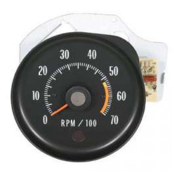 Chevelle Tachometer, 5500 RPM Redline, 1971-1972