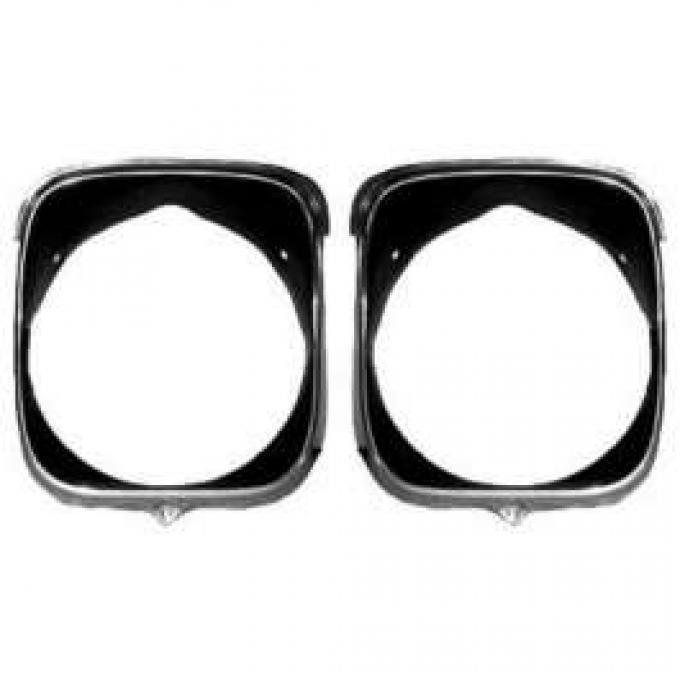 Chevelle Headlight Bezels, Inner & Outer, Left, 1969