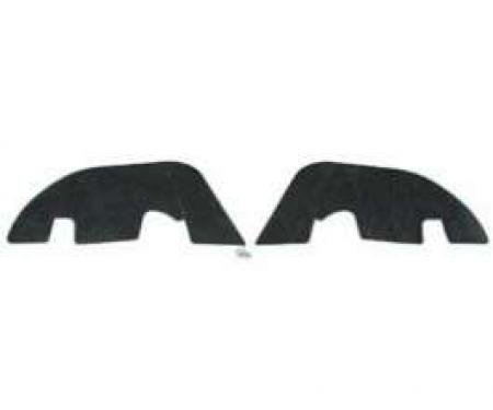 Chevelle Control Arm Dust Shields, For Cars With Plastic Inner Fender, 1968-1972