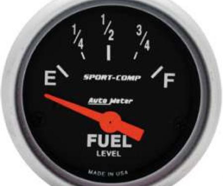 Chevelle Gas Gauge, 0-30 Ohm, Sport-Comp Series, Auto Meter, 1964-1972