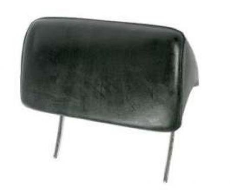 Chevelle Bucket Seat Headrests, Black, 1966-1967