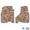 FlexTread 12-18 RAM 2500/3500 Floor Mats (2pc) w/ Longhorn Logo NGTT13019