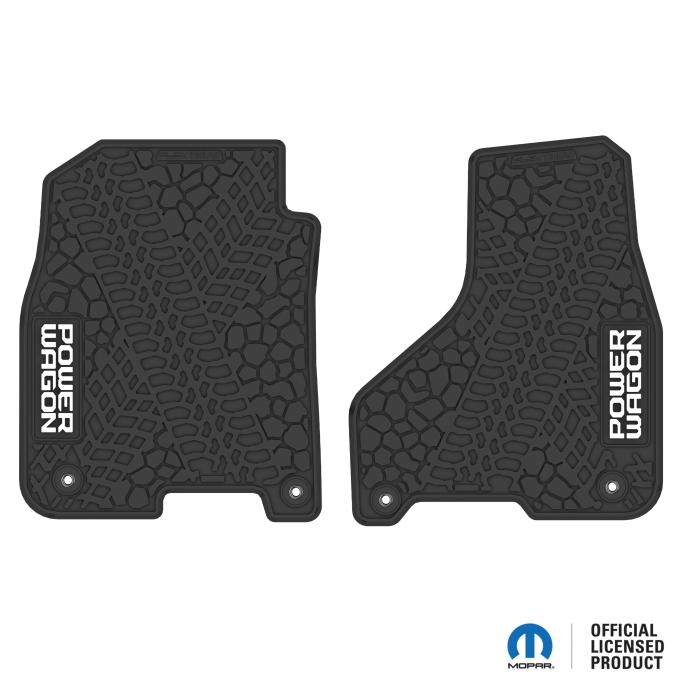 FlexTread 12-18 RAM 2500/3500 Floor Mats (2pc) w/ Power Wagon Logo NGTT13055