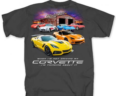 Corvette T-Shirt, Thinking About Corvette, Dark Heather