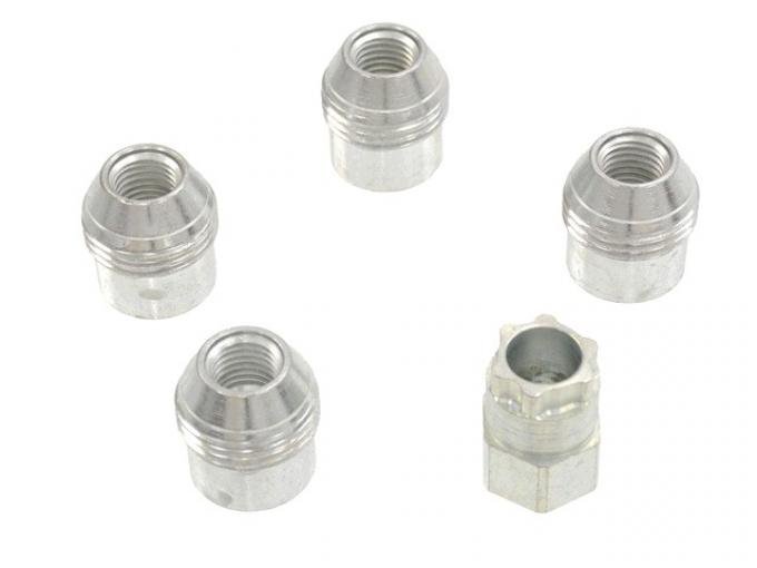 Corvette Wheels Locks, Chrome 4 Piece Set, 1984-2009