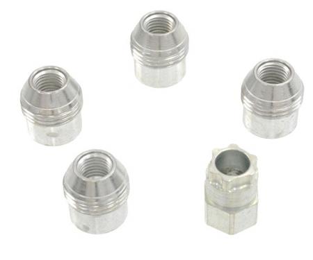 Corvette Wheels Locks, Chrome 4 Piece Set, 1984-2009