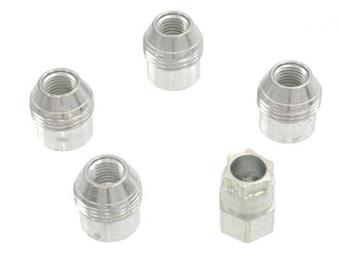 Corvette Wheels Locks, Chrome 4 Piece Set, 1984-2009