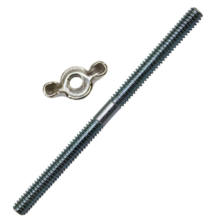 1/4 - 20 X 4-7/8" Straight Air Cleaner Bolt with Wing Nut