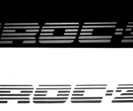 Camaro IROC-Z Door Logo, Silver, 1985-1990