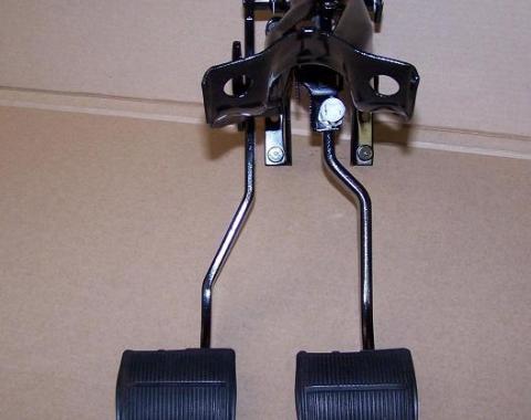 Chevrolet 4 Speed Brake and Clutch Pedal Set, USED 1965-1966