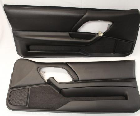 Camaro Leather Door Panels, Ebony, 1993-2002