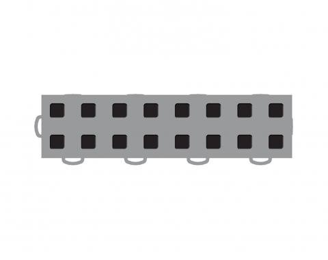 WeatherTech 51T312LL GR-BK - Garage Floor Tiles