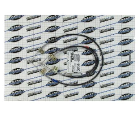 Firebird Heater Control Cable Set, For Cars Without Air Conditioning, 1969