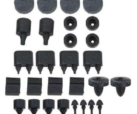1955-1957 Chevy 4 Door Sedan / 6 Passenger Body Grommet and Bumper Set, 4-Door Sedan, 1955-1957