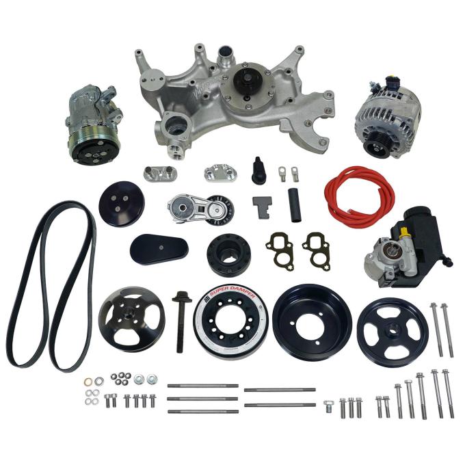 Vintage Air Front Runner™ Drive System GM LT1 Dry-Sump Black with Power Steering 175049