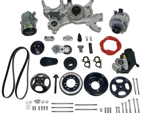 Vintage Air Front Runner™ Drive System GM LT1 Dry-Sump Black with Power Steering 175049