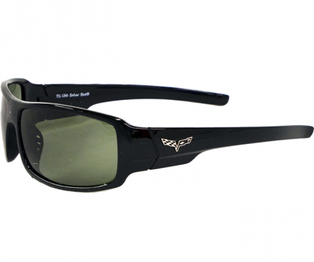 Black Corvette Sunglasses, with C6 Logo