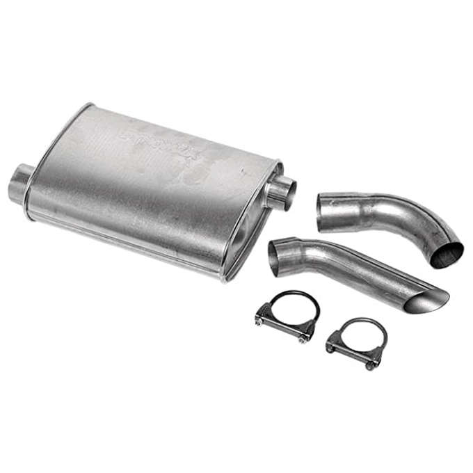 Corvette Dynomax Super Turbo Muffler, 2 1/2 Inch, 1974-1982