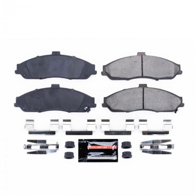 Corvette Brake Pad Kit, Z23 Evolution Sport Carbon Fiber-Ceramic with Hardware, Front, 1997-2013