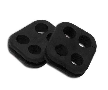 Corvette Spark Plug Wire Grommets, Square, Set of 2, 1965-1979