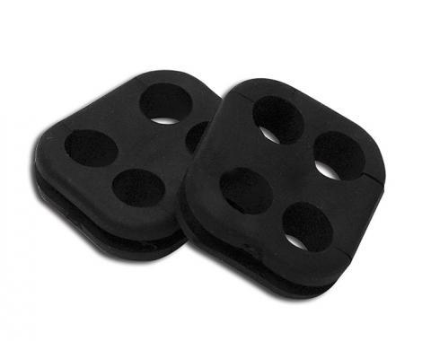 Corvette Spark Plug Wire Grommets, Square, Set of 2, 1965-1979