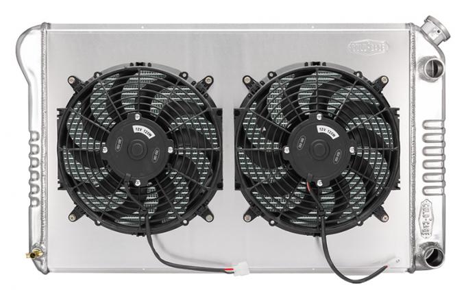 Cold Case Radiators 78-88 GM G-Body Aluminum Radiator and 12 Inch Dual Fan Kit AT LS Swap GMG544-5K