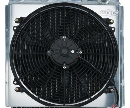 Cold Case Radiators 65-66 Ford Mustang 289 Aluminum Performance Radiator And 16 Inch Fan Kit AT FOM564AK