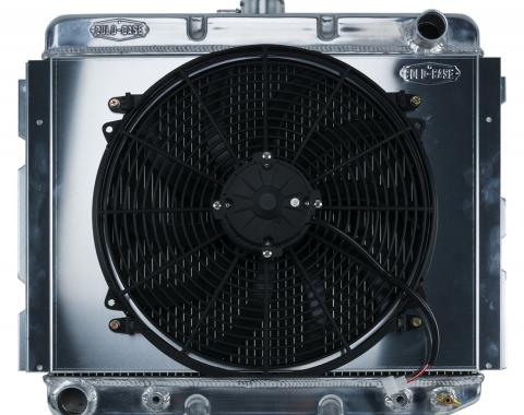 Cold Case Radiators 68-73 B,E Body BB Aluminum Performance Radiator And 16 Inch Fan Kit 16 x 22 Inch AT MOP753AK