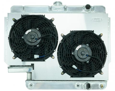 Cold Case Radiators Impala Radiator 61-65 Impala 500 Box Aluminum Performance Radiator and Dual 12 Inch Fans Kit CHI565A-5K