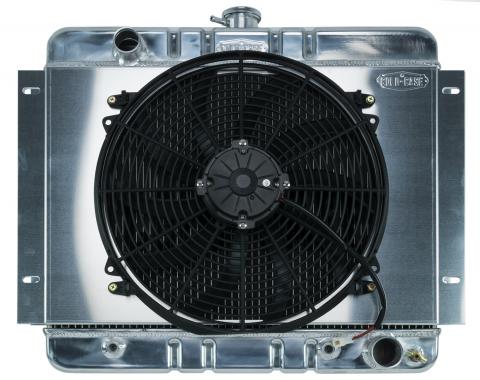 Cold Case Radiators 62-67 Chevy Nova Aluminum Radiator And 16 Inch Fan Kit AT CHN540AK