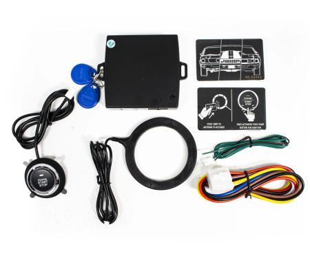CFR Performance Universal RFID 12V Ignition Switch Engine Start Push Button System Anti Theft Kit - Black CFR-2204