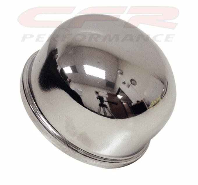CFR Performance Chevy-Ford-Mopar Chrome Steel Push in Breather - Smooth HZ-4802