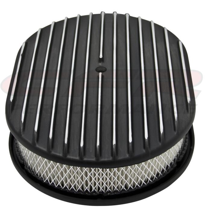 CFR Performance Aluminum 12" Oval Air Cleaner Paper Filter Full Finned HZ-6020-3