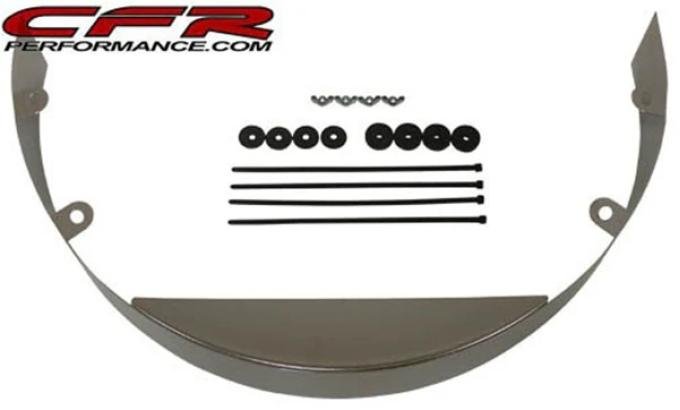 CFR Performance 3" Universal Chrome Steel Cooling Fan Shroud - Chevy-Ford-Mopar HZ-9453