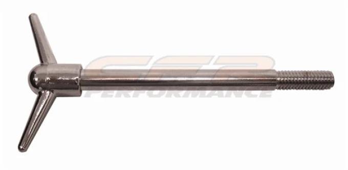 CFR Performance 1955-1998 GM/Mopar/Ford Chrome 2-Piece Wing Nut for Valve Covers (3-1/2" Tall, 1/4"-20 x 1" Studs) HZ-4137-C