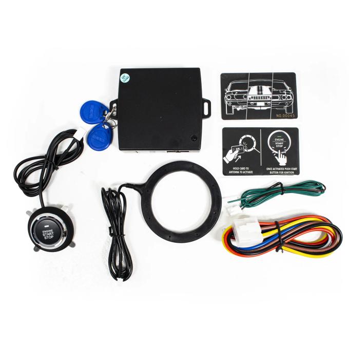CFR Performance Universal RFID 12V Ignition Switch Engine Start Push Button System Anti Theft Kit - Black CFR-2204