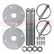CFR Performance Steel Hood Pin Kit 1/4" Flip Over Pin 1/2" Hood Pin - Chrome HZ-4050-C