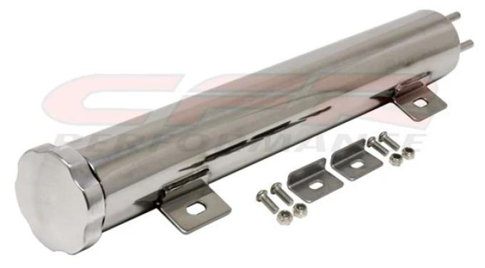CFR Performance 13" x 2" Stainless Steel Radiator Overflow Tank - Chevy-Ford-Mopar - Polished HZ-6073-POL