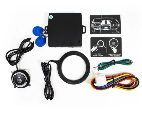 CFR Performance Universal RFID 12V Ignition Switch Engine Start Push Button System Anti Theft Kit - Black CFR-2204
