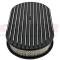 CFR Performance Chevy-Ford-Mopar Aluminum 15" Oval Air Cleaner Paper Filter Polished Finned HZ-6021-3